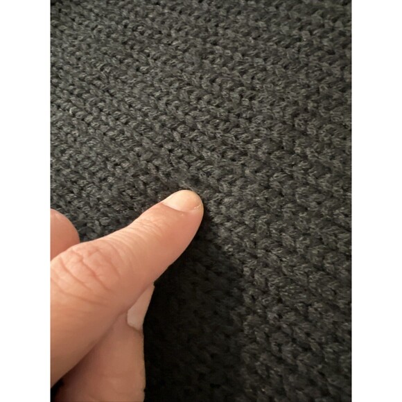 Seek the Label Off The Shoulder Sweater Chunky Knit M Black Roll Neck Romantic - Picture 12 of 14